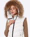 JANA Women's long vest with fixed hood-Vest-Henry Arroway-S-Nacre/m-Urbanheer