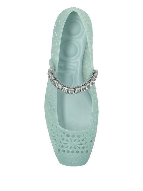 JIMMY CHOO Flat shoes GREEN