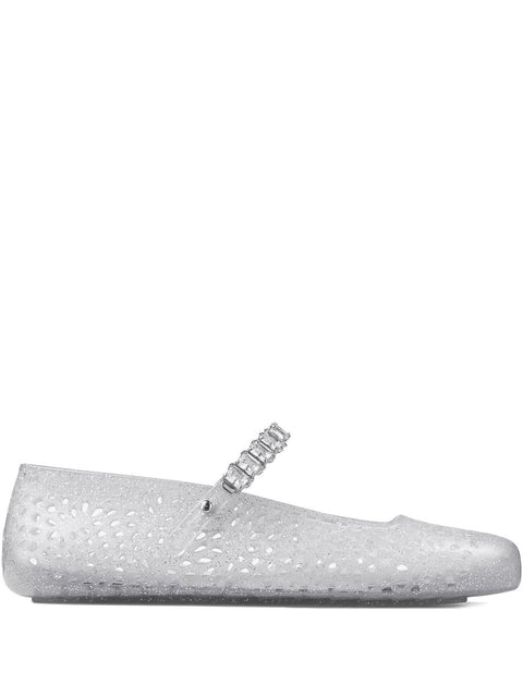 JIMMY CHOO Flat shoes SILVER