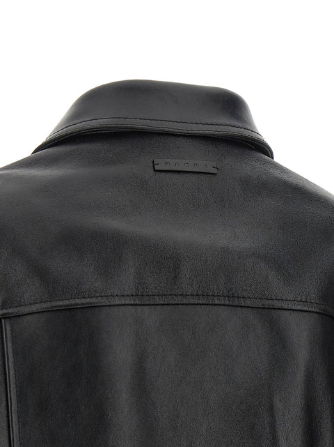 Marni Leather And Suede Jacket