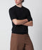 JOHN SMEDLEY Kempton black cotton sweater