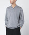 JOHN SMEDLEY Light grey wool polo shirt