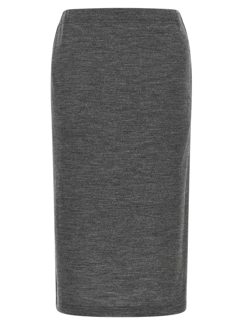 Junya Watanabe Mélange Wool Skirt