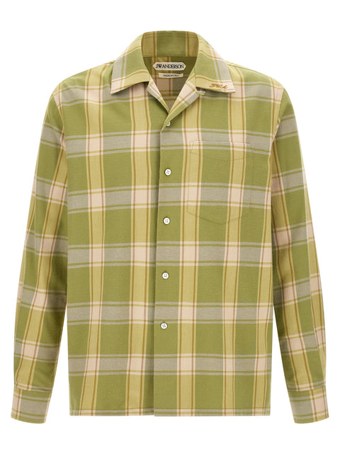 J.w.anderson Green Check Shirt