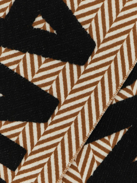 J.w.anderson Herringbone Logo Scarf