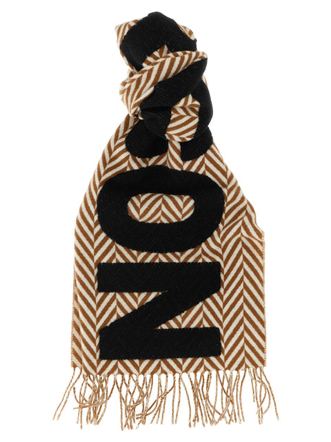 J.w.anderson Herringbone Logo Scarf