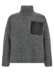 J.w.anderson Leather Patch Pocket Sweater