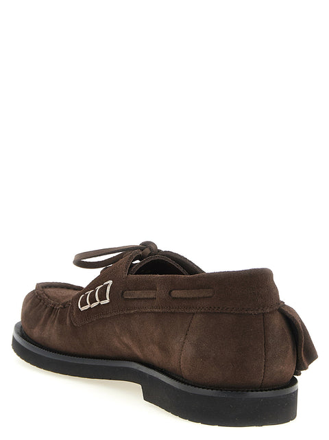 J.w.anderson Suede Volant Boat Shoe