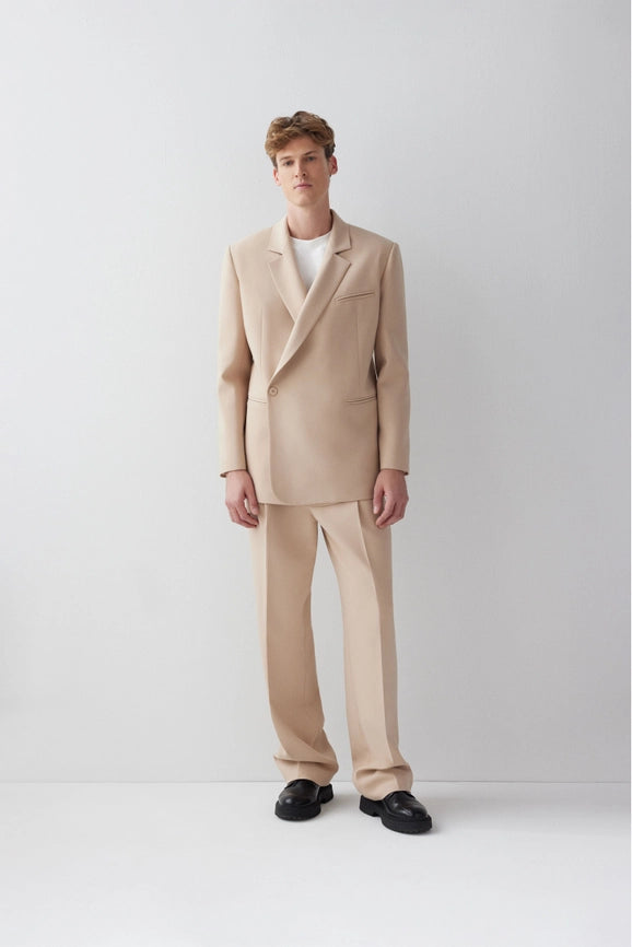 Jacket Voyant Ceket Cream-Jacket-Le Cle-S-Urbanheer