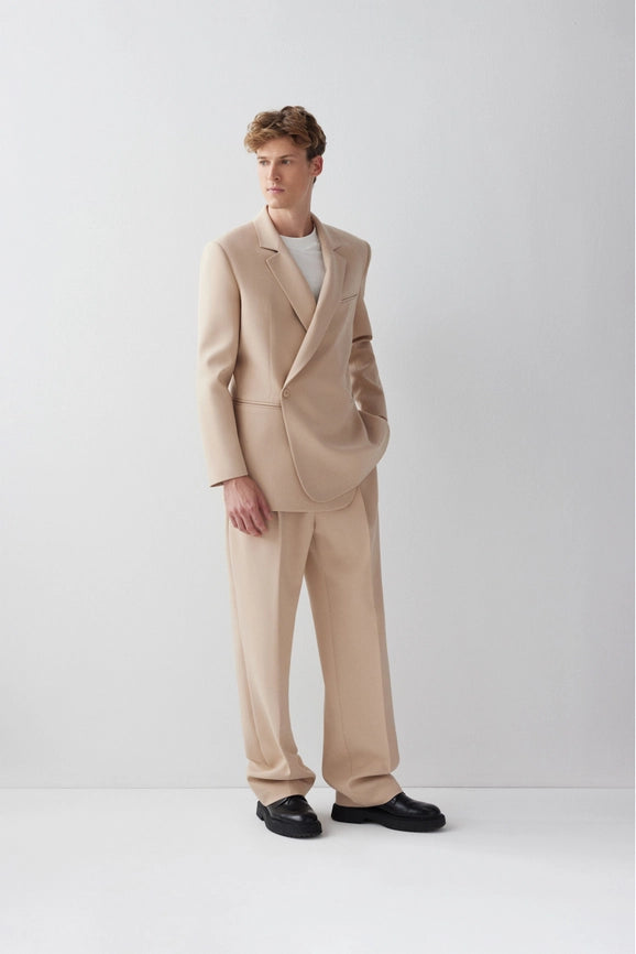 Jacket Voyant Ceket Cream-Jacket-Le Cle-S-Urbanheer