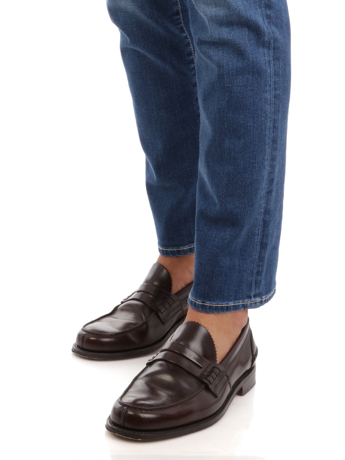 Jacob Cohen Blue Cotton Slim Men Jeans-Jacob Cohen-W36-Urbanheer