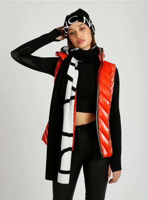 Jacquard Cashmere/Wool Knit Scarf