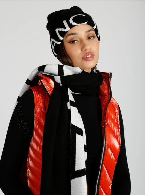 Jacquard Cashmere/Wool Knit Scarf