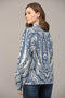 Jacquard Knit Mock Neck Sweater-Sweater-FATE-S-CREAM BLUE-Urbanheer
