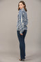 Jacquard Knit Mock Neck Sweater-Sweater-FATE-S-CREAM BLUE-Urbanheer