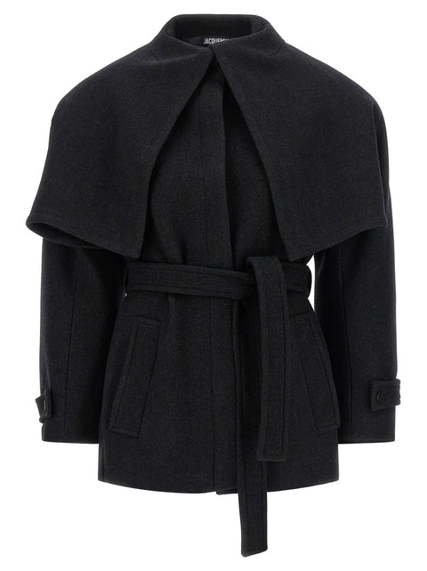 Jacquemus Black Le Caban Boléro Coat
