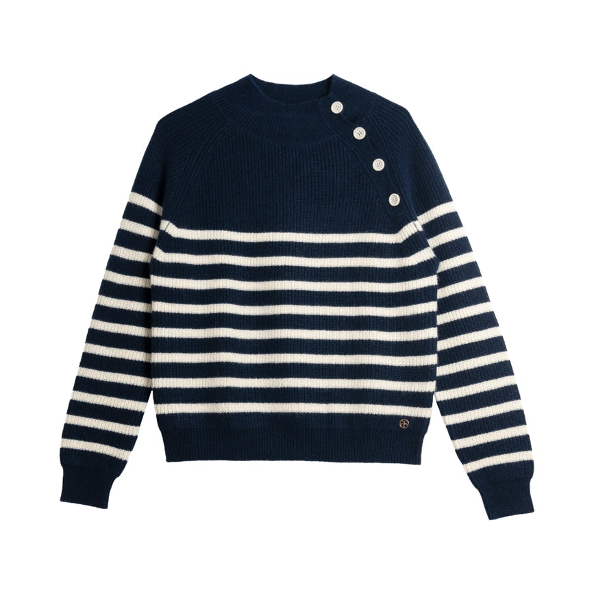 James Cashmere Sweater Navy-Sweater-Bel Cashmere S.C.-S-Navy-Urbanheer