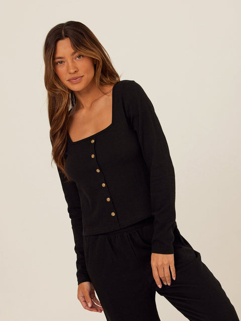 Jamila Smocked Jersey Long Sleeve