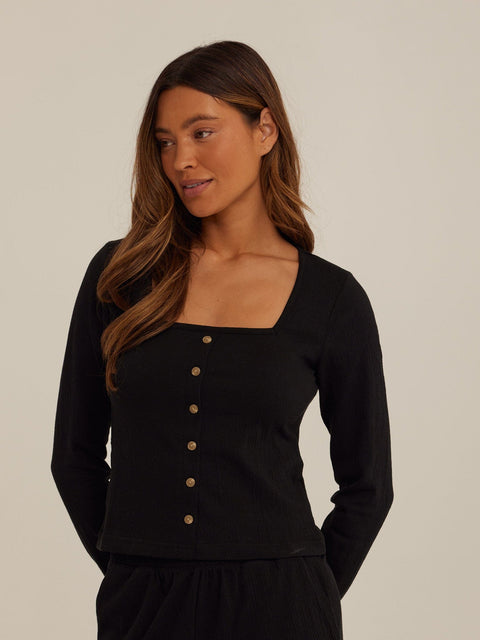 Jamila Smocked Jersey Long Sleeve