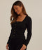 Jamila Smocked Jersey Long Sleeve