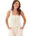 Jamila Smocked Jersey Tank