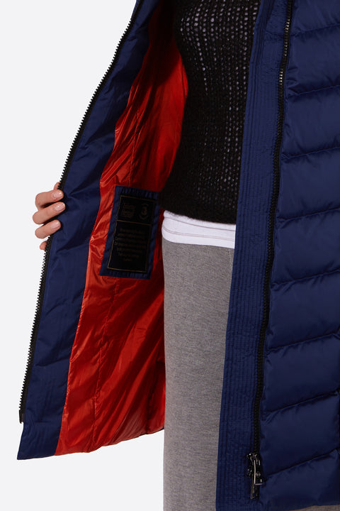 Jana Women's Long Vest With Fixed Hood