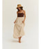 Jane Basket Weave Mixed Media Maxi Dress