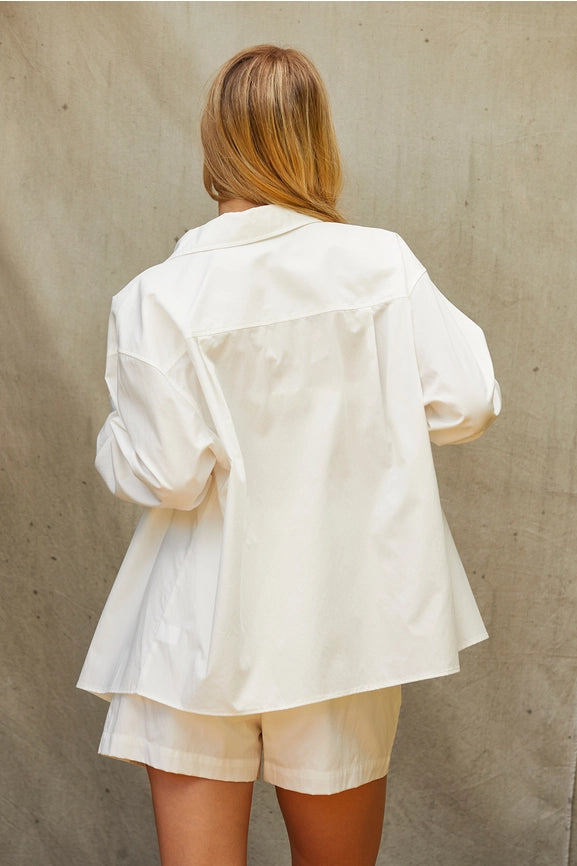 Jaz Button Up & Boxer Shorts Three Piece Set-Set-Crescent-XS-WHITE-Urbanheer