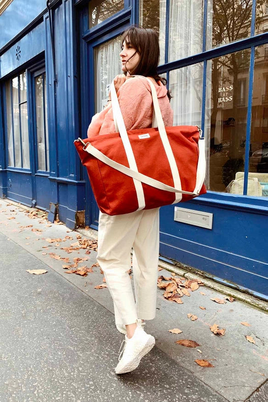 Jean Weekend Bag - 13 Colors - Autumn/Winter-Weekend Bag-Hindbag-W 60 x H 38 cm with 16 cm bottom-Sage-Urbanheer