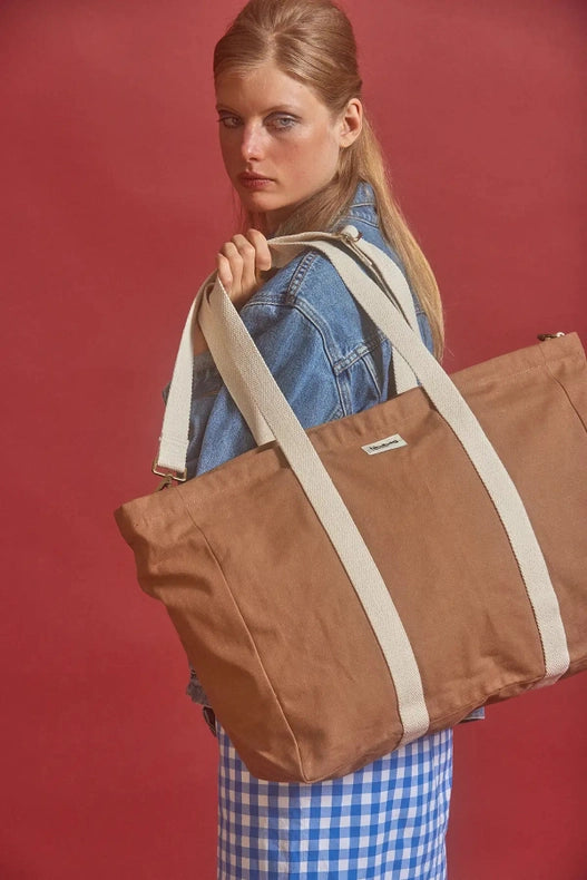 Jean Weekend Bag - 13 Colors - Autumn/Winter-Weekend Bag-Hindbag-W 60 x H 38 cm with 16 cm bottom-cinnamon-Urbanheer