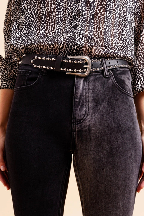 Jeans In Color Block Grey And Black-Jeans-Q2-XS-Black-Urbanheer