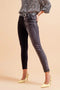 Jeans In Color Block Grey And Black-Jeans-Q2-XS-Black-Urbanheer