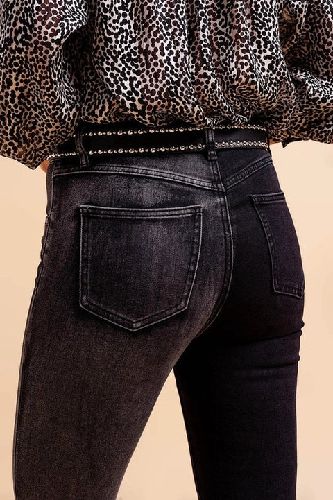 Jeans In Color Block Grey And Black-Jeans-Q2-XS-Black-Urbanheer