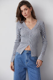 Jemmie Front Twist Sweater Top