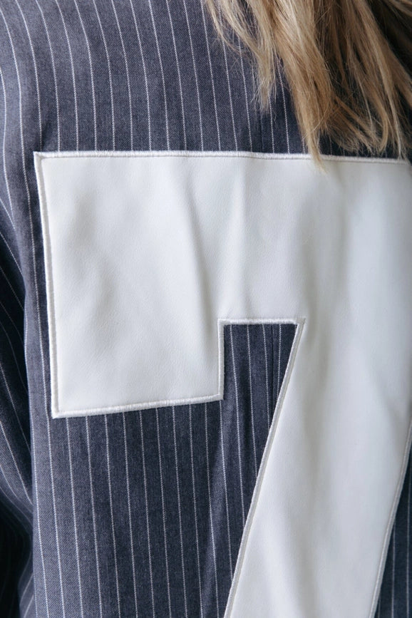 Jesra Stripe Blazer | Dark Grey-Blazer-Colourful Rebel-XS-Dark grey-Urbanheer