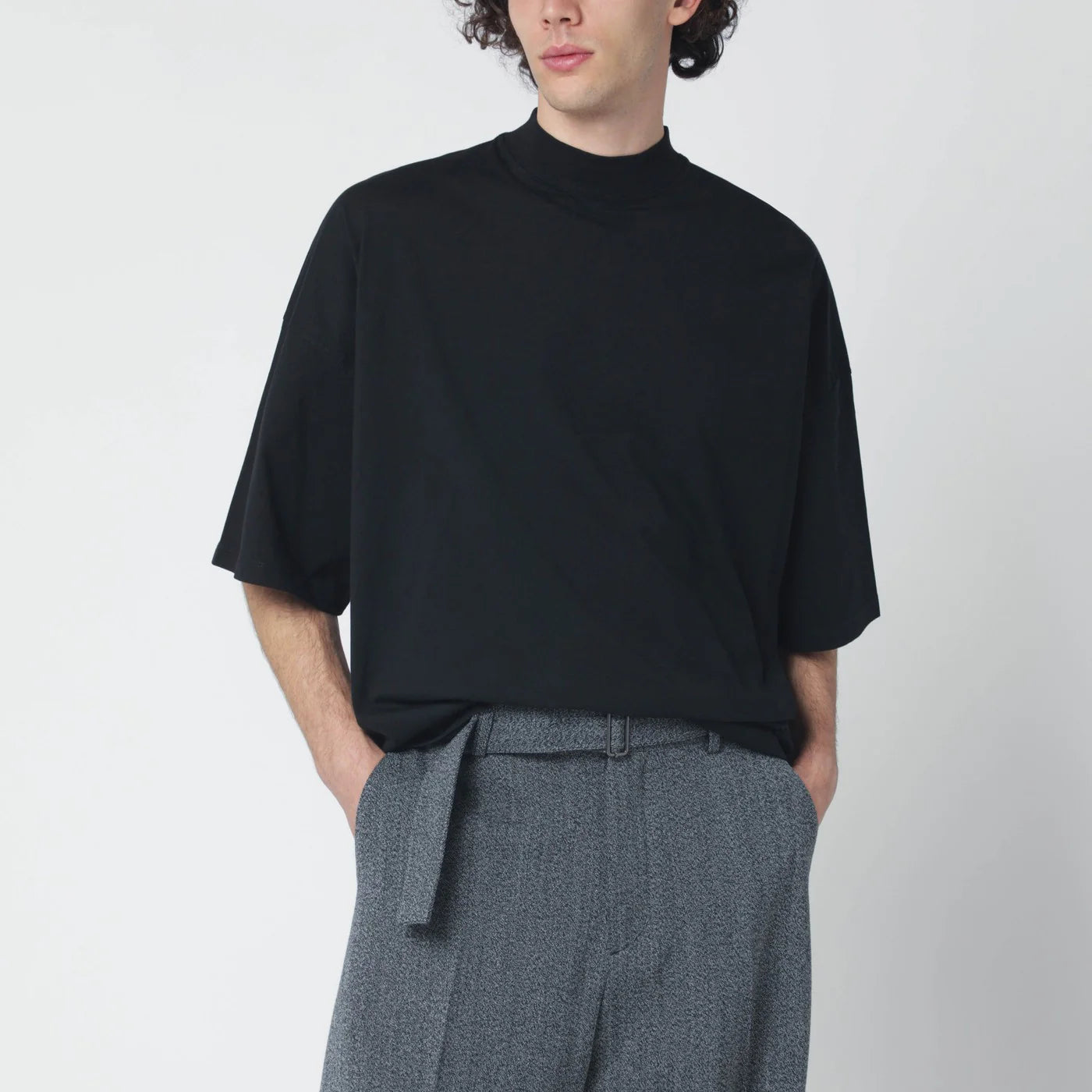 Jil Sander Black oversized cotton T-shirt