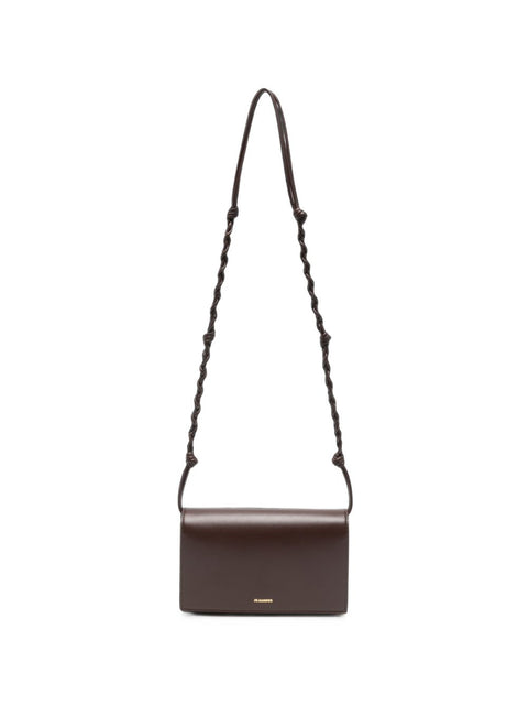 Jil Sander Braided Leather Shoulder Bag