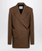 Jil Sander Brown wool double-breasted jacket