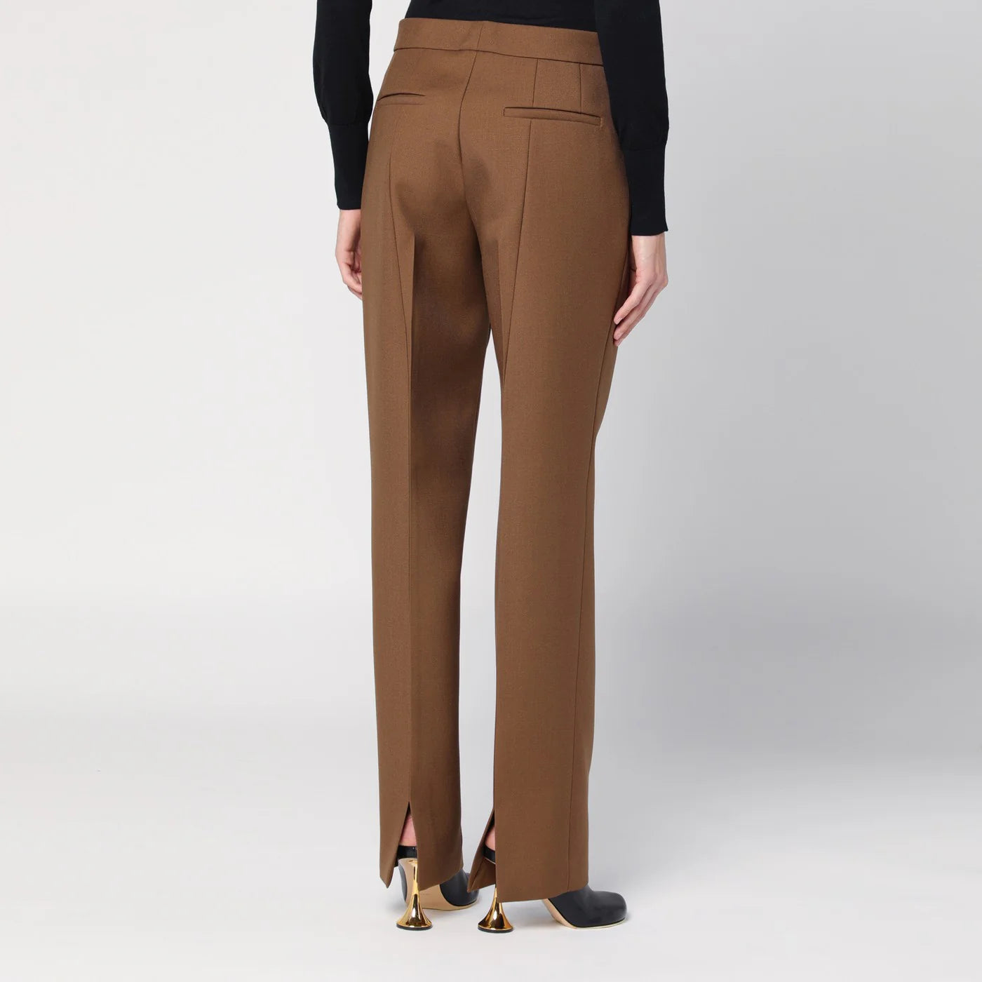 Jil Sander Brown wool trousers