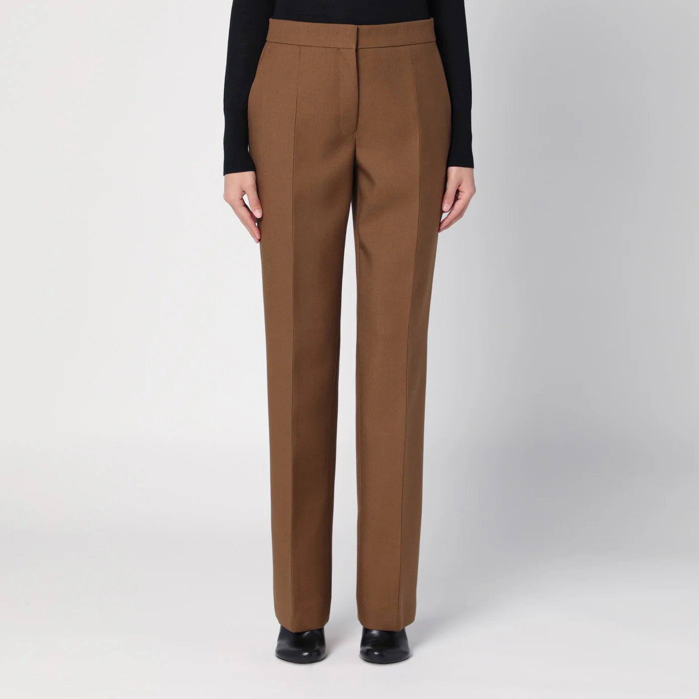 Jil Sander Brown wool trousers