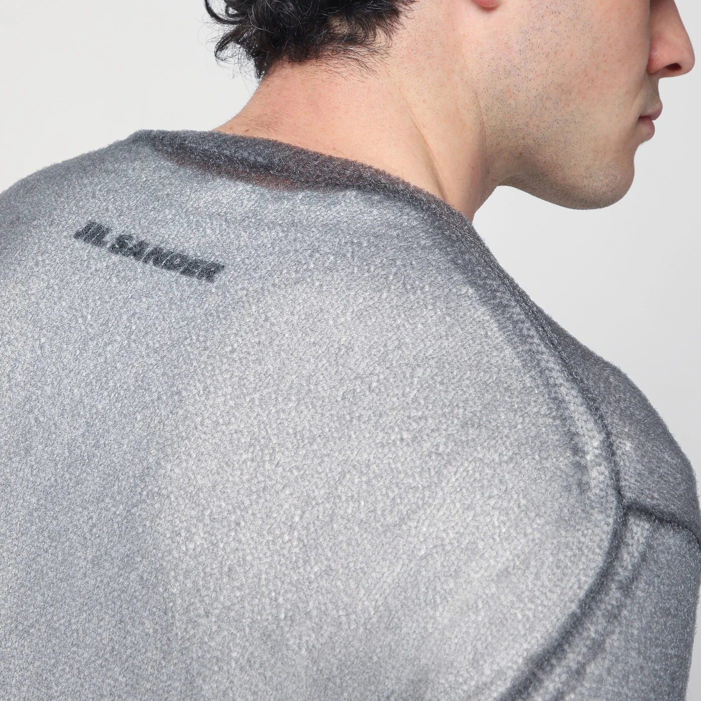 Jil Sander Grey jumper with layered design