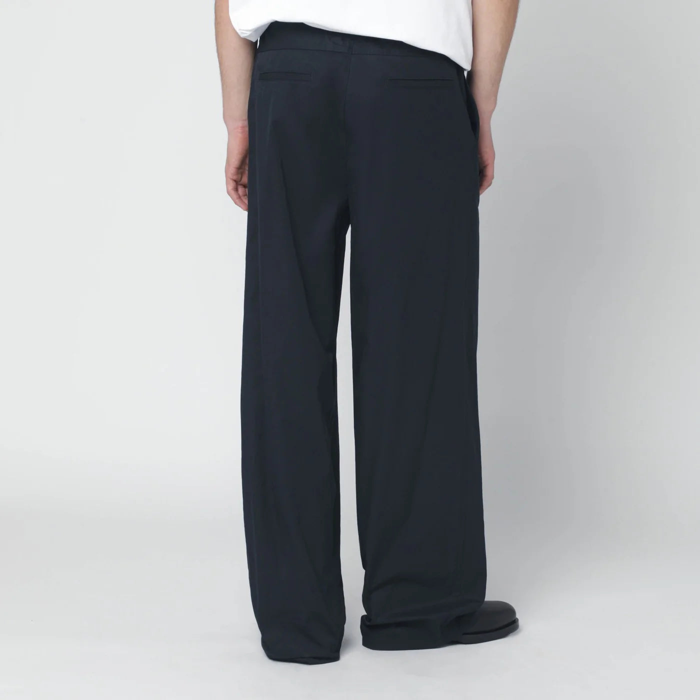 Jil Sander Midnight blue cotton trousers