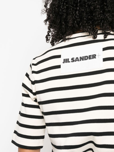 Jil Sander Plus Striped cotton t-shirt