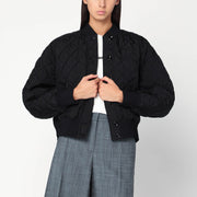 Jil Sander Quilted black bomber