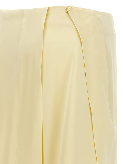 Jil Sander Satin Skirt With Side Slit
