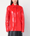 Jil Sander Shiny linen shirt with red tie