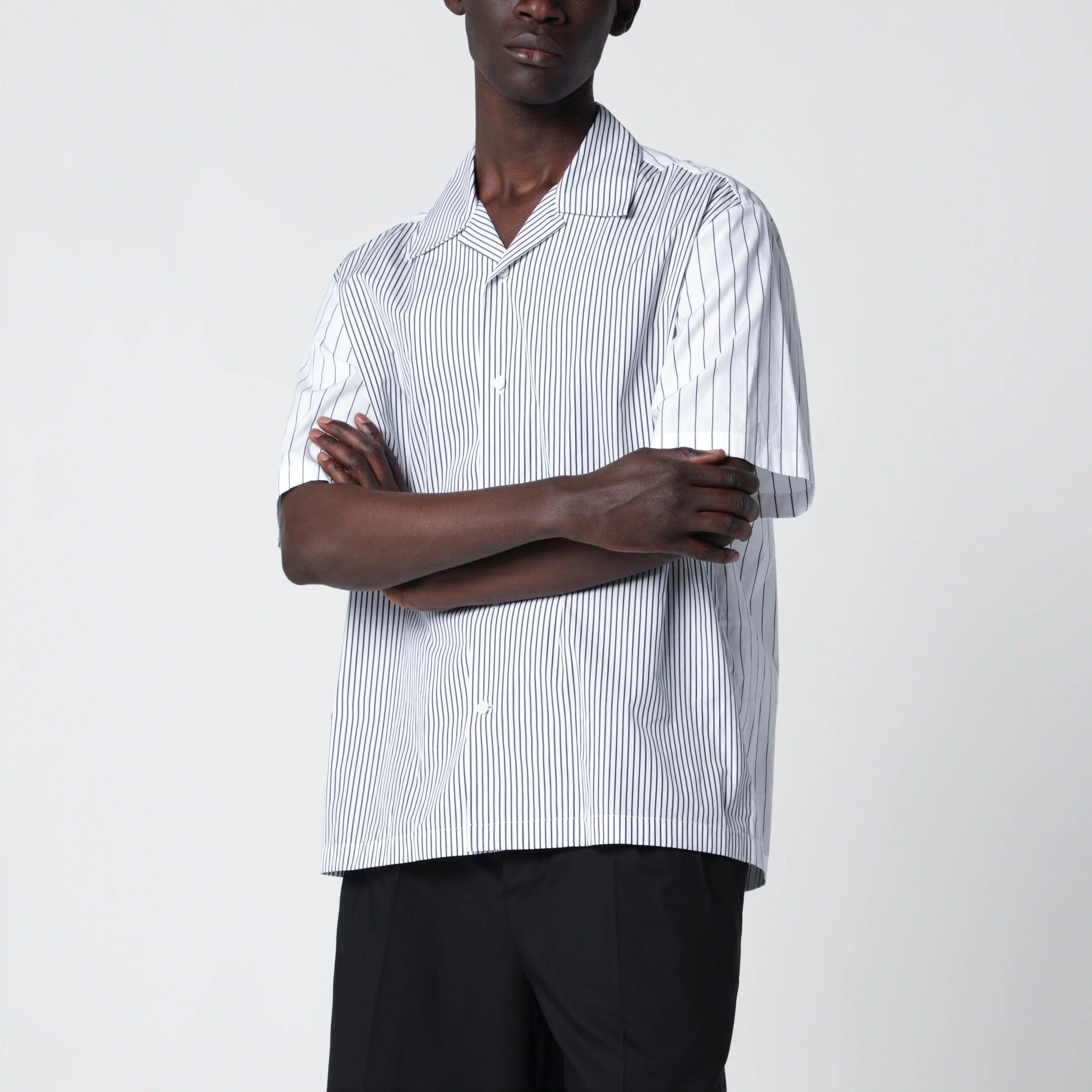 Jil Sander Shirt in lightweight striped cotton