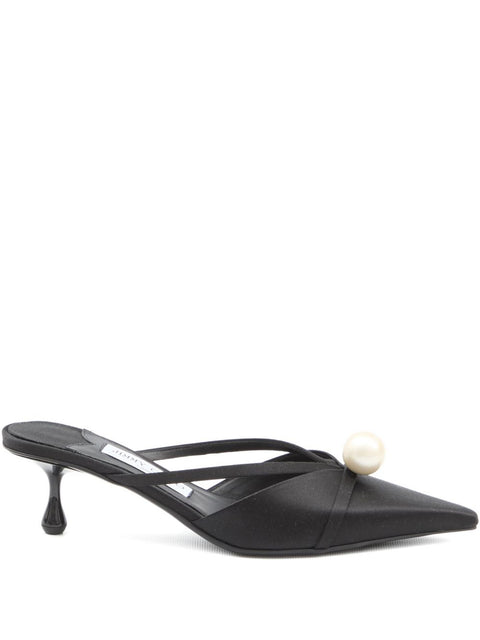 Jimmy Choo 50mm Sana pearl-embellished mules