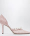 Jimmy Choo Pink Lace Décolleté with Pearl Decoration
