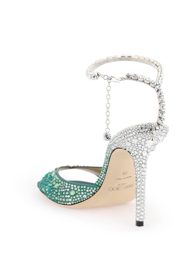 Jimmy choo saeda 100 sandals with degradé crystals-women > shoes > sandals-Jimmy Choo-Urbanheer